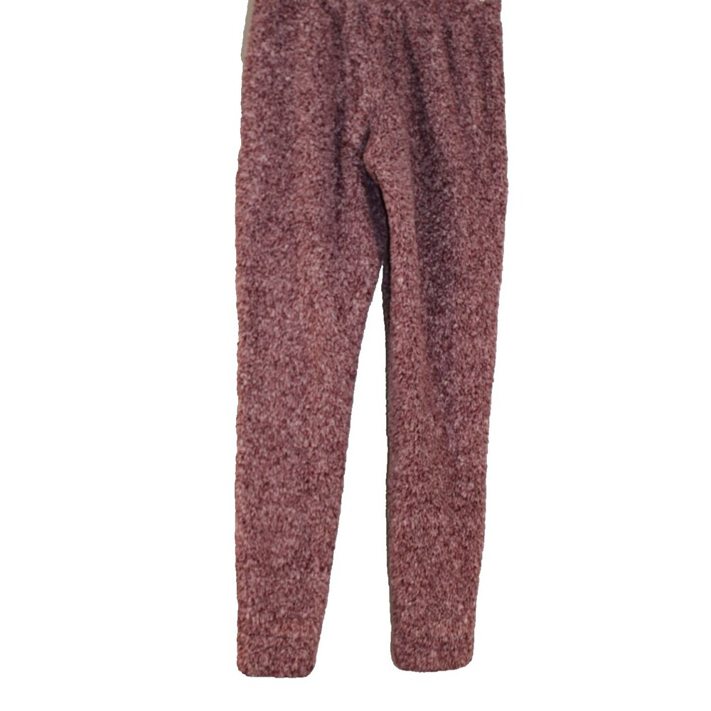 Koolaburra by UGG Womens XS Lounge Pants Joggers Burgundy Fuzzy Sherpa Fleece - Picture 2 of 6